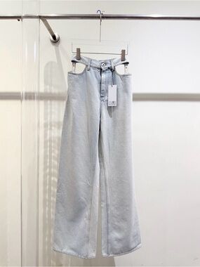 🚩steal Maison Martin Margiela Light Blue Wide-Leg Jeans